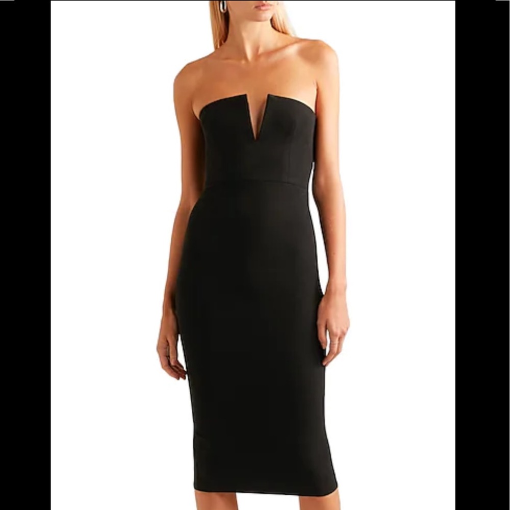 Alex Perry Strapless Dress Black Size 10AU